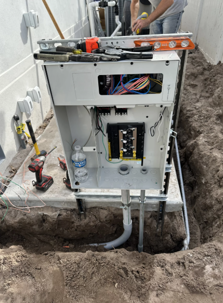 On-going water mitigation in Stuart, FL, for a commercial bathroom upgrade