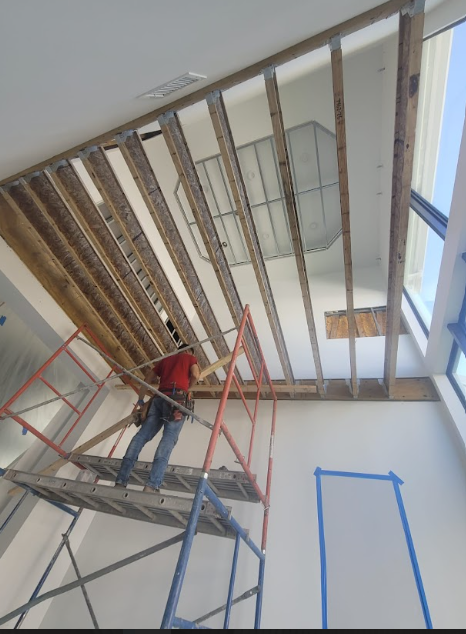 On-going commercial construction