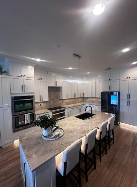 A newly remodeled kitchen