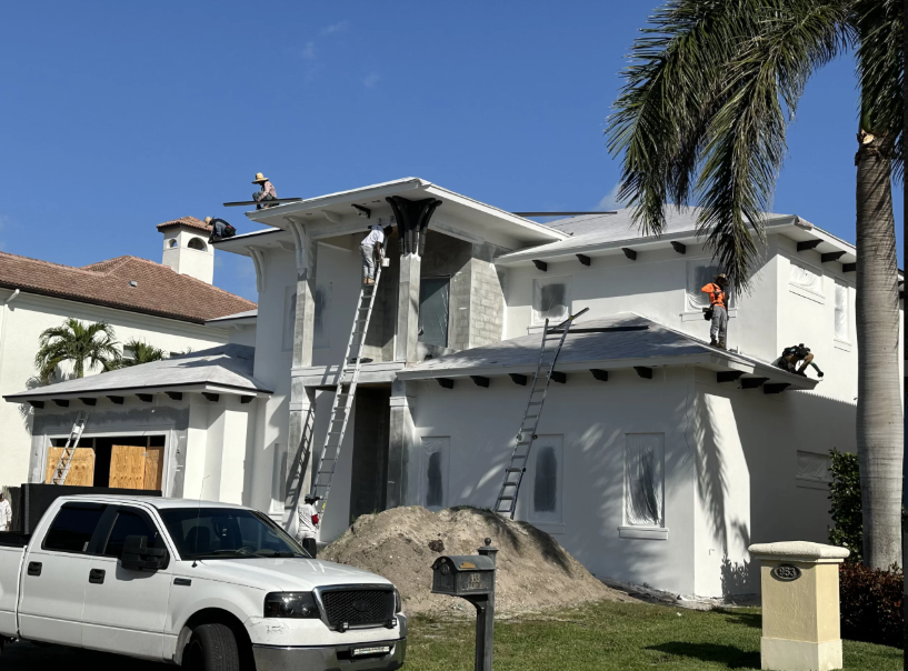 Residential renovators in Jupiter, FL, at work